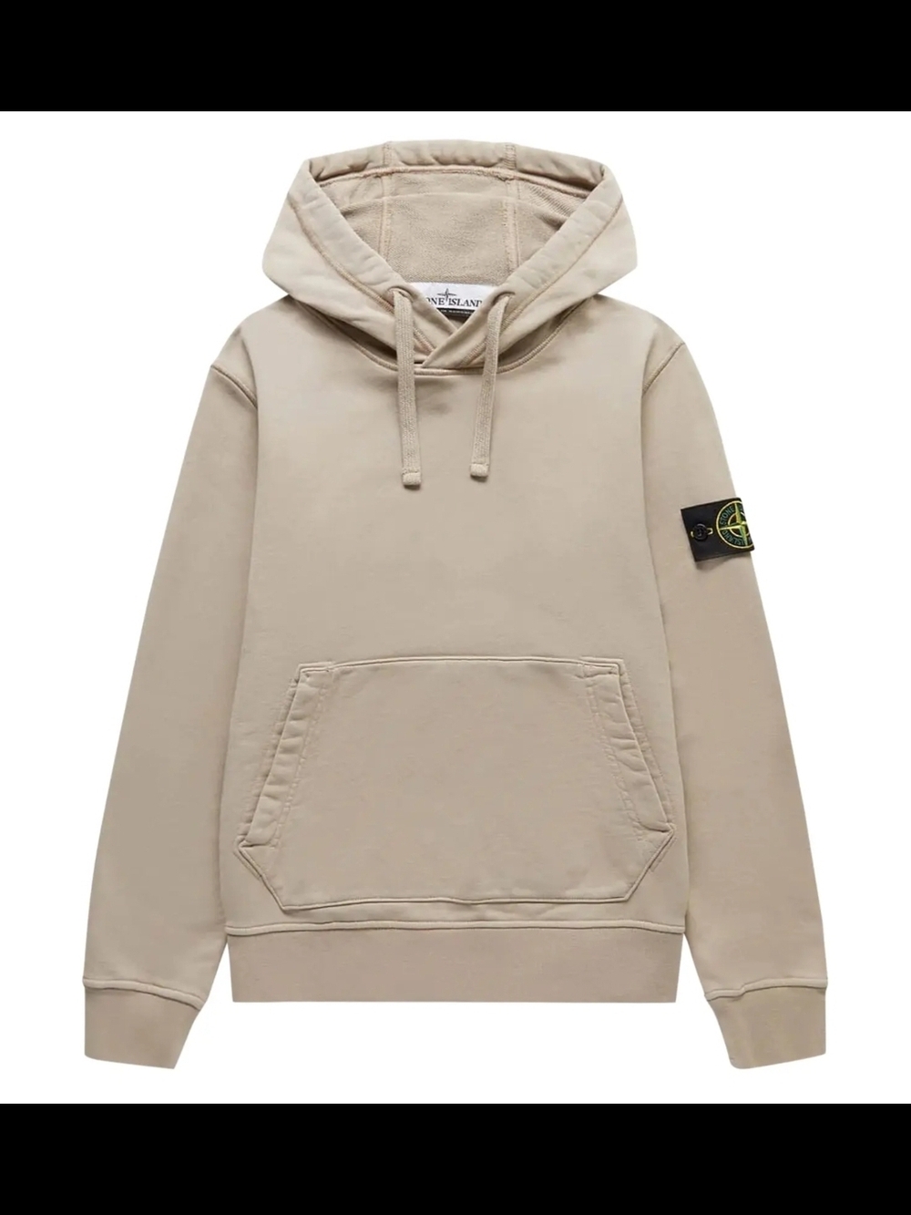 Stone Island Beige Hooded Pullover Sweatshirt
